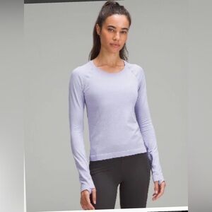 Lululemon 
Swiftly Tech Long Sleeve Shirt 2.0 
Race Length.  Lilac size 4